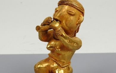 Statuette représentant une joueuse de flûte... - Lot 21 - FW Auction