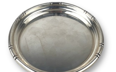 Sterling Silver Modernist Circular Shallow Bowl