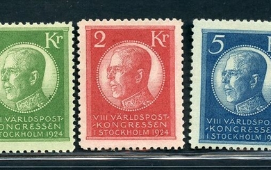 Sweden 1924 - UPU - complete set - Unificato NN. 178/192