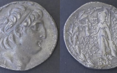 Syrie – Royaume de Séleucide Anthiochus VII (138-129 avant J.C) Tetradrachme A : Tête à...