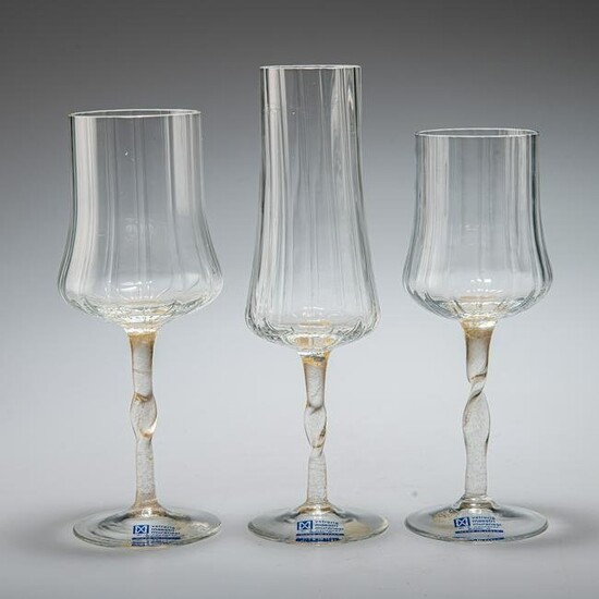 THREE CENEDESE PROTOTYPE GLASSES