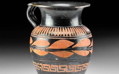 Tall Greek Apulian Xenon Pottery Olpe