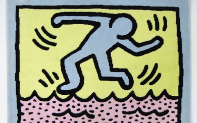 Tapis de bain Keith Haring édition Axis Paris, 100% coton, fabriqué en Belgique Tapis de...
