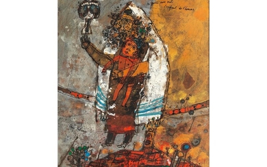 Théo Tobiasse, eigentlich Tobias Eidesas, 1927 Jaffa/ Palästina – 2012 Cagnes-sur-Mer, JE PORTE AVEC MOI L‘ENFANT DE L‘HOMME, 1966