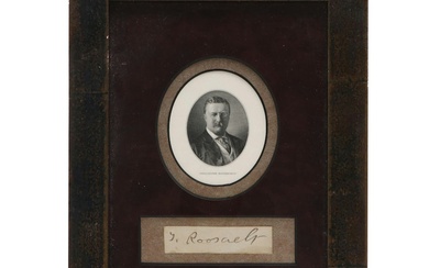 Theodore Roosevelt Cut Signature, Early 20th Century