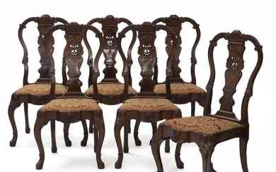 NOT SOLD. Thorvald Jørgensen: A set of six high back mahogany chairs. C. 1916. (6) – Bruun Rasmussen Auctioneers of Fine Art