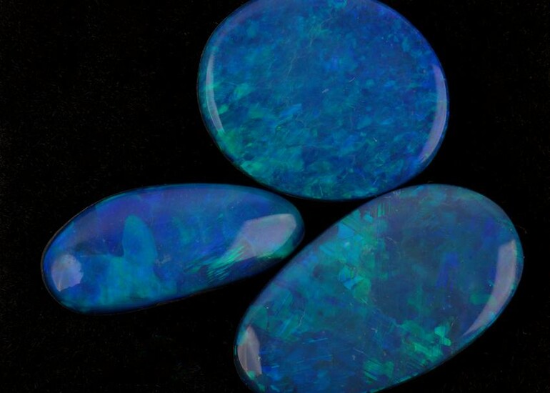 Three Australian Opal Doublets