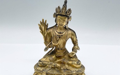 Tibetan Gilt Bronze Buddha Figurine