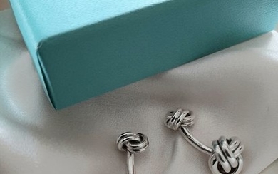 Tiffany - 925 Silver - Cufflinks, Double Knot