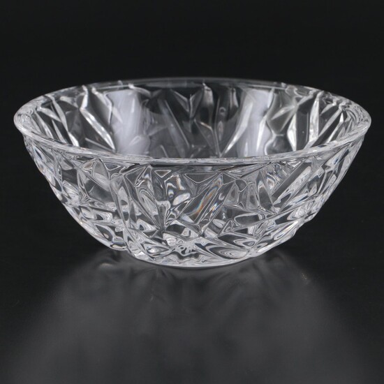 Tiffany & Co. "Rock Cut" Crystal Serving Bowl