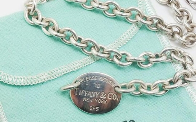 Tiffany & Co Sterling Silver Return To Tag Necklace