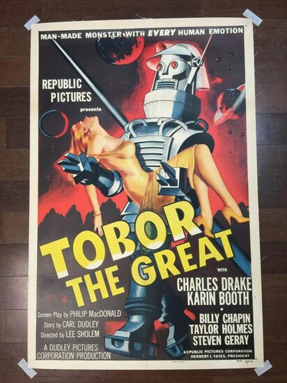 Tobor The Great - Robot Monster (1954) US One Sheet