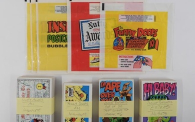 Topps Nutty Awards Insult Postcards Funny Doors