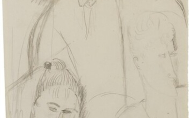 Tre figure, (1916), Amedeo Modigliani (Livorno 1884 - Parigi 1920)