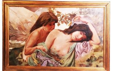 Two Roman-Style Women - Oil Painting