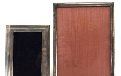 Two Sterling Silver Picture Frames, Modern