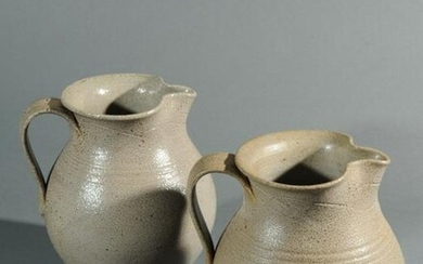 Two Vernon Owens Jugtown Pottery Pitchers