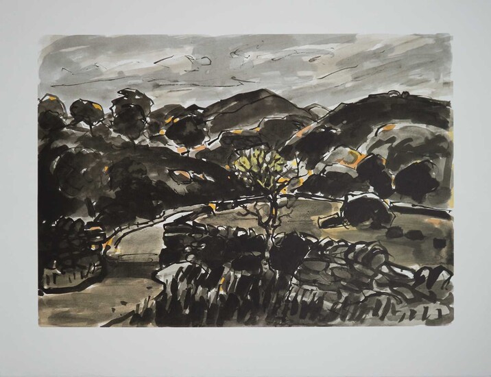 Two Welsh School Lithographs including Kyffin Williams (1918-2006) Nanmor