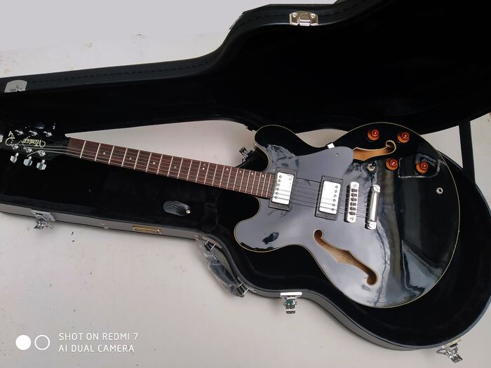 VANTAGE - 635V "Gibson ES335 thinline style"+ Nouveau COFFRE - Electric guitar - South Korea - 1993