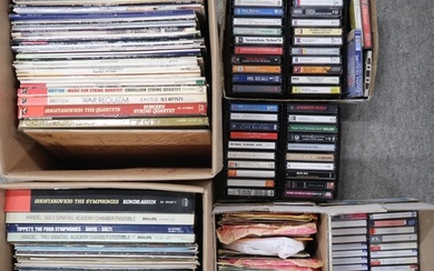 VINYL RECORDS a collection of vinyl LP and 7" vinyl records ...