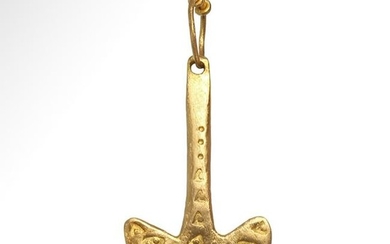 Viking Gold "Hammer of Thor" or Mjolnir Pendant