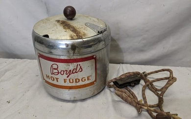 Vintage Chrome Boy's Hot Fudge Drug Store Warmer