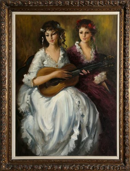 Violetta de Koszeghy, Duet, Oil Painting