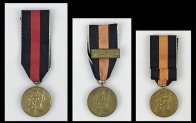 WW2 German October 1, 1938 Medals, (3pc)
