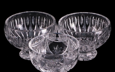 Waterford "Variety" and Marquis by Waterford Crystal Footed Bowls