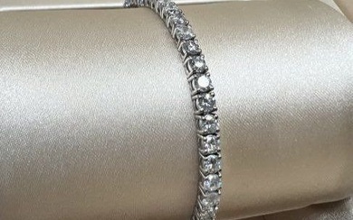 Women's Bracelets TW 5.18 cts Diamond Round GH VS2-SI2, w/g 14k