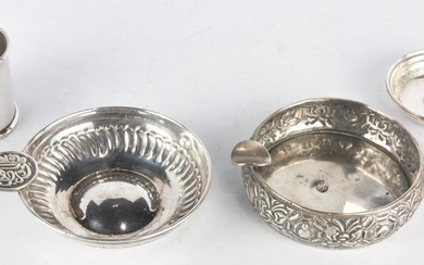 (lot of 5) Egyptian silver articles