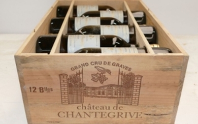 12 Btles Château Chantegrive blanc Cuvée Caroline …