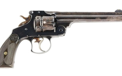(A) RARE BLUED SMITH & WESSON NUMBER 3 FRONTIER DOUBLE