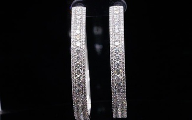 11.00ctw SI1-SI2/G-H Diamond and 18K 28" Necklace