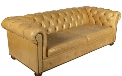 Chesterfield - Leather Sofa Bed