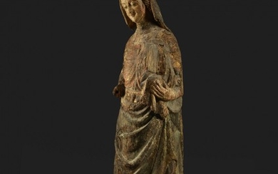 FRANCE DU NORD OU REGION MOSANE, XIVe SIECLE Vierge à l'Enfant