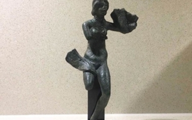 Roman bronze Venus figure 1st - 2nd century AD; height...