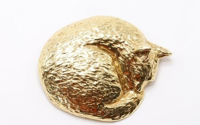 14KY Gold Cat Pin