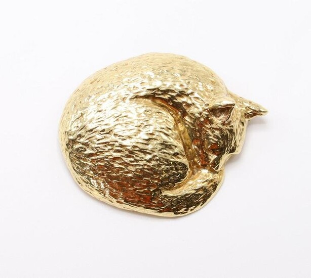 14KY Gold Cat Pin
