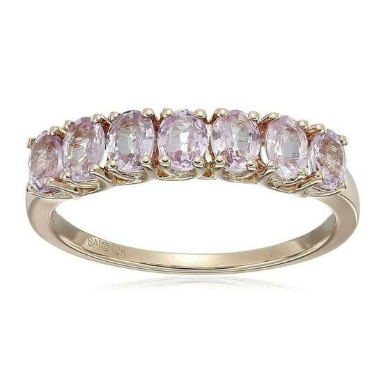 1.4ctw Pink Sapphire 10K Rose Gold Ring