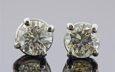 14k Gold Diamond 1.60ctw Stud Earrings