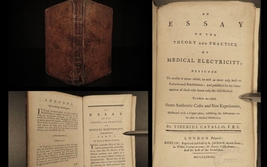 1781 1ed Cavallo Electricity Experiments Science