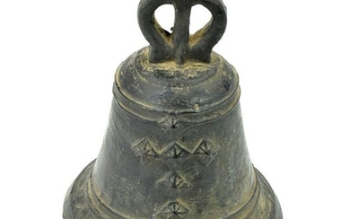 18/19 Century Spanish Colonial Bell With Decoration