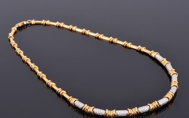 18K Gold & Diamond Estate Necklace
