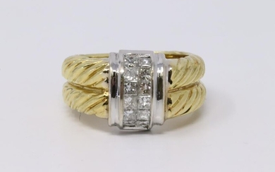 18Kt Diamond Cable Ring (1.00cttw)