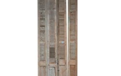 Antique Louvre and Panel Shutters