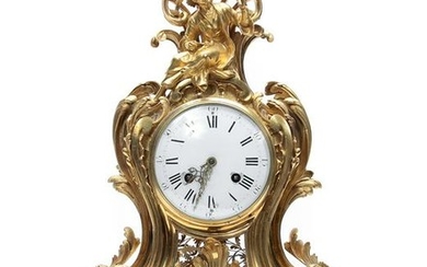18th Century Louis XV Ormolu Chinoiserie Clock