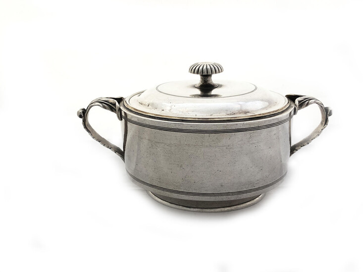 18th century 84 Russian silver Sugar bowl with lid...