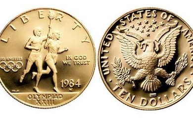 1984-W LOS ANGELES OLYMPIC $10 GOLD West Point 1984W