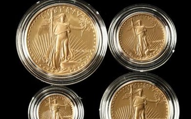 1991 Gold American Eagle Four-Coin Proof Set